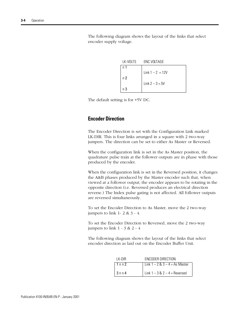 Encoder direction | Rockwell Automation 4100-EF04_EF08 4 or 8 Way Encoder Buffer Unit Installation and Setup Manual User Manual | Page 26 / 32