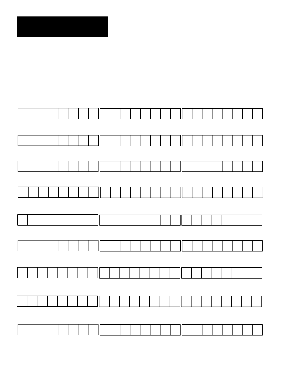 Read configuration block command (cont’d), Set individual bits to select blocks 1 through 213 | Rockwell Automation 5370 Color CVIM Communications Manual User Manual | Page 112 / 222
