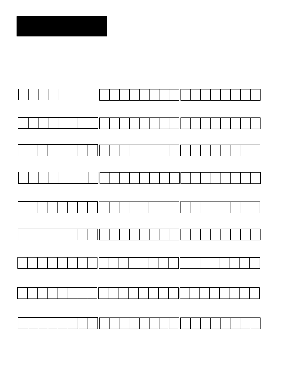 Write configuration blocks (cont’d), Set individual bits to select blocks 1 through 213 | Rockwell Automation 5370 Color CVIM Communications Manual User Manual | Page 126 / 222
