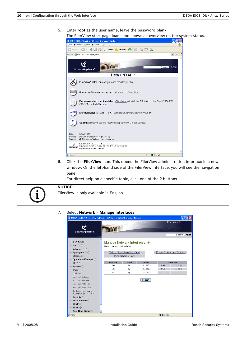 Bosch DSDA ISCSI DISK ARRAY SERIES DSA-S5B50 User Manual | Page 12 / 40