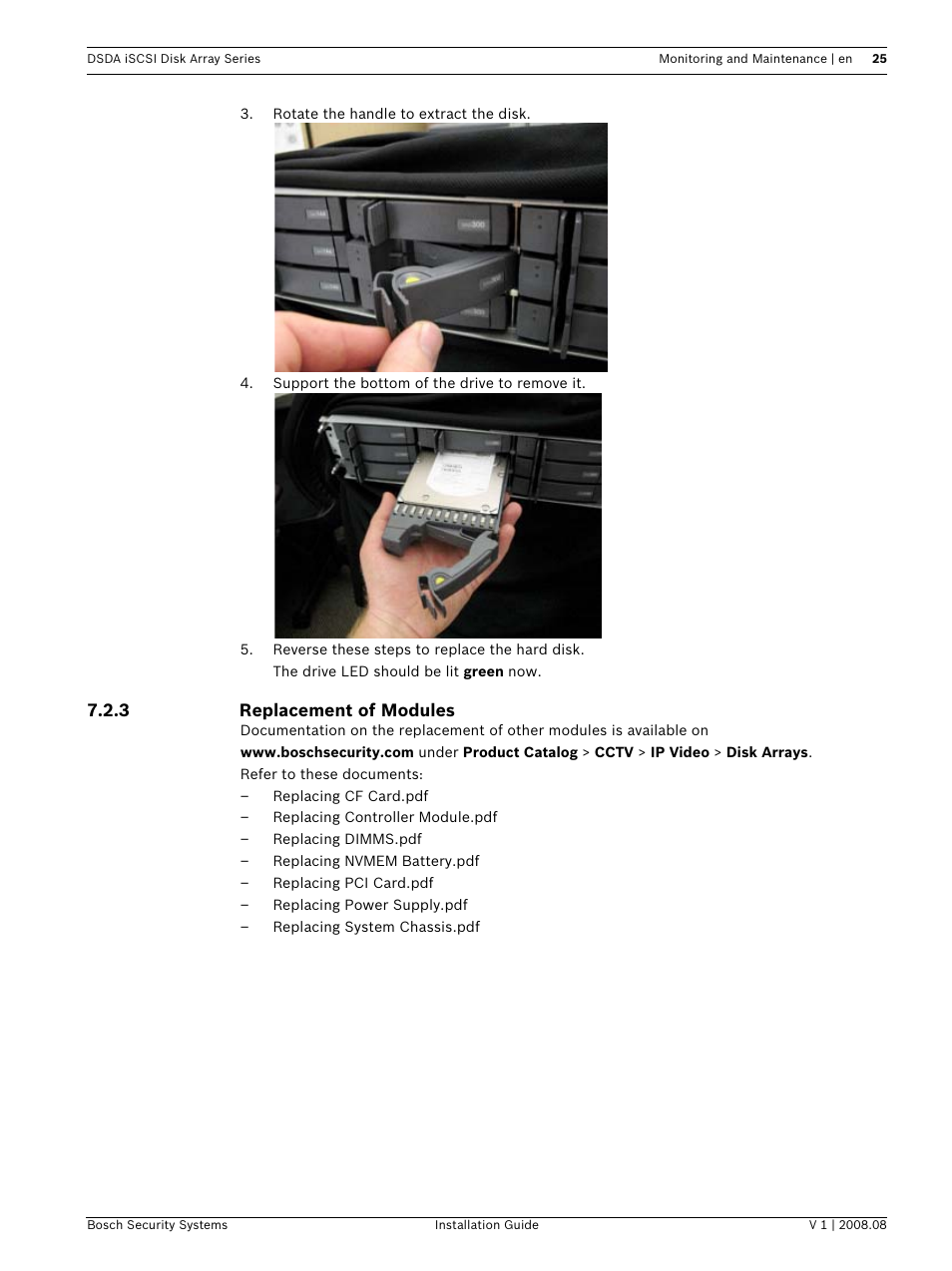 Bosch DSDA ISCSI DISK ARRAY SERIES DSA-S5B50 User Manual | Page 27 / 40