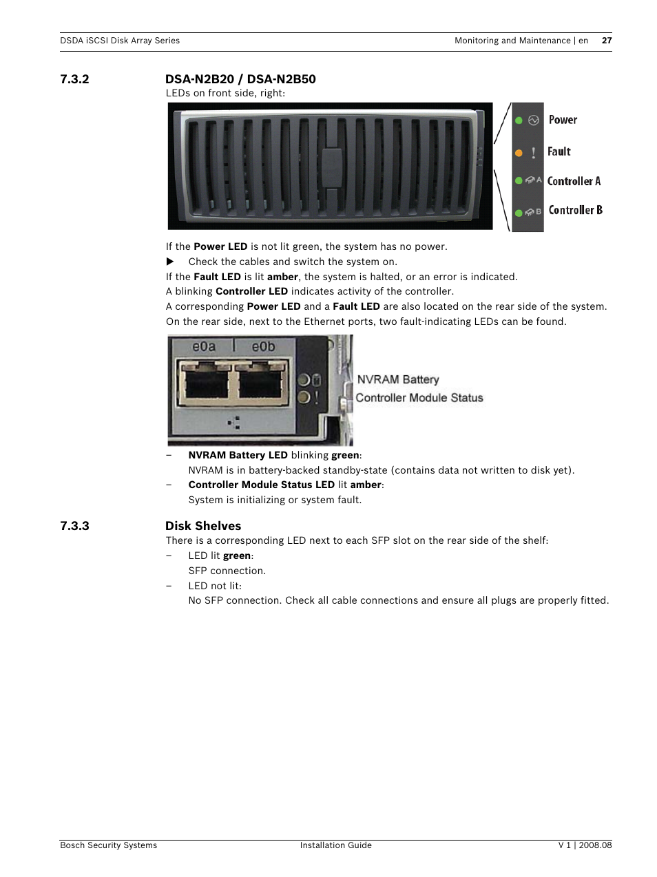 Bosch DSDA ISCSI DISK ARRAY SERIES DSA-S5B50 User Manual | Page 29 / 40