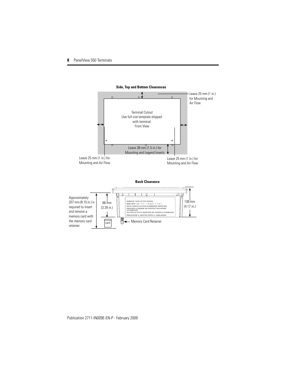 Rockwell Automation 2711-K5Axx_B5Axx PanelView 550 Terminals Installation Instructions User Manual | Page 8 / 20