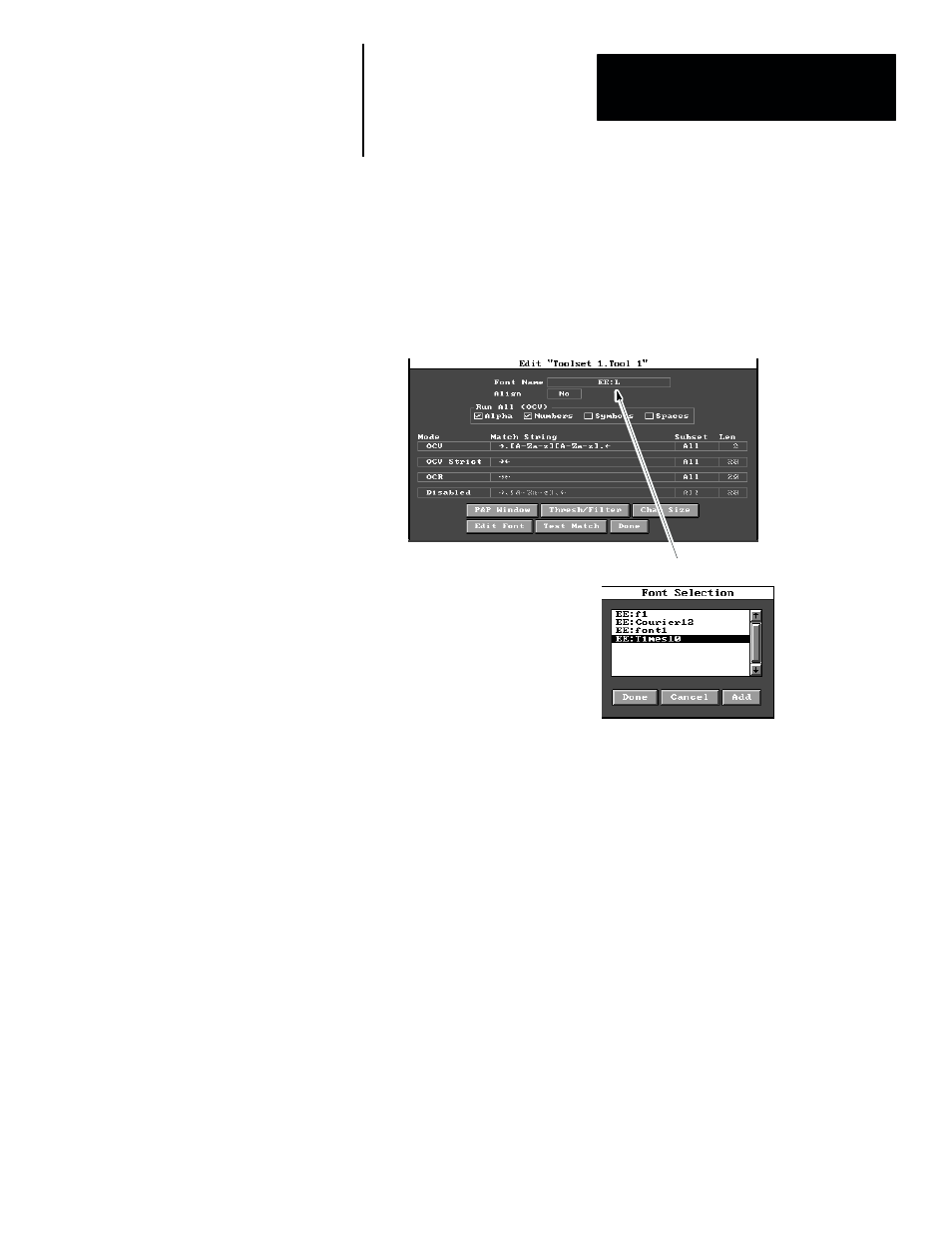 Enter a font name | Rockwell Automation 5370-OCR2 PAK User Manual | Page 28 / 95