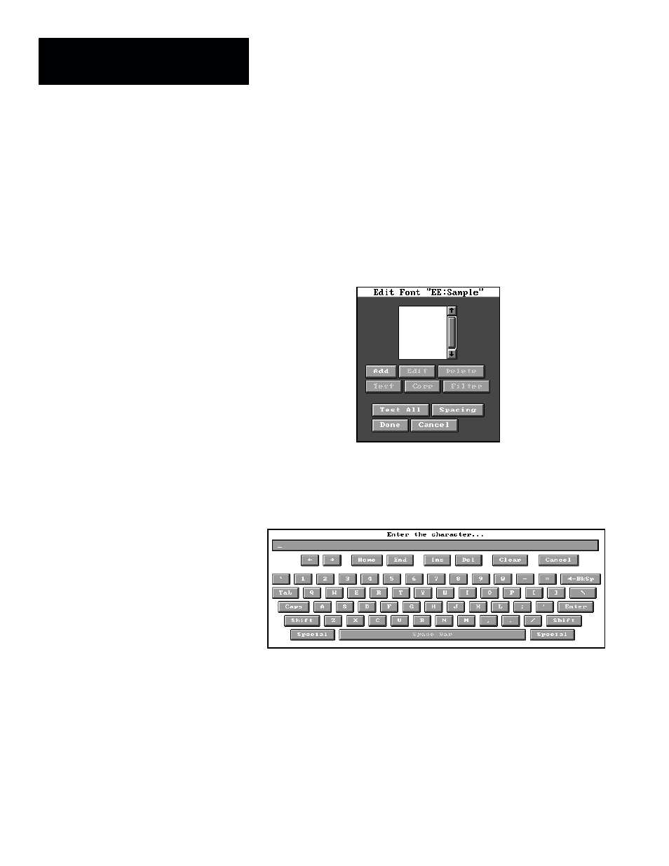Adding characters to fonts | Rockwell Automation 5370-OCR2 PAK User Manual | Page 43 / 95