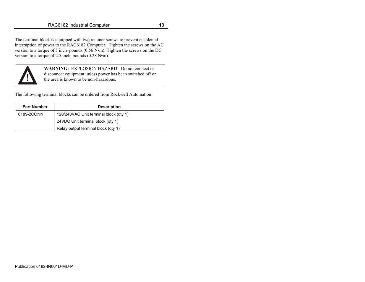 Rockwell Automation 6182 Industrial Computer Installation Instructions User Manual | Page 13 / 92