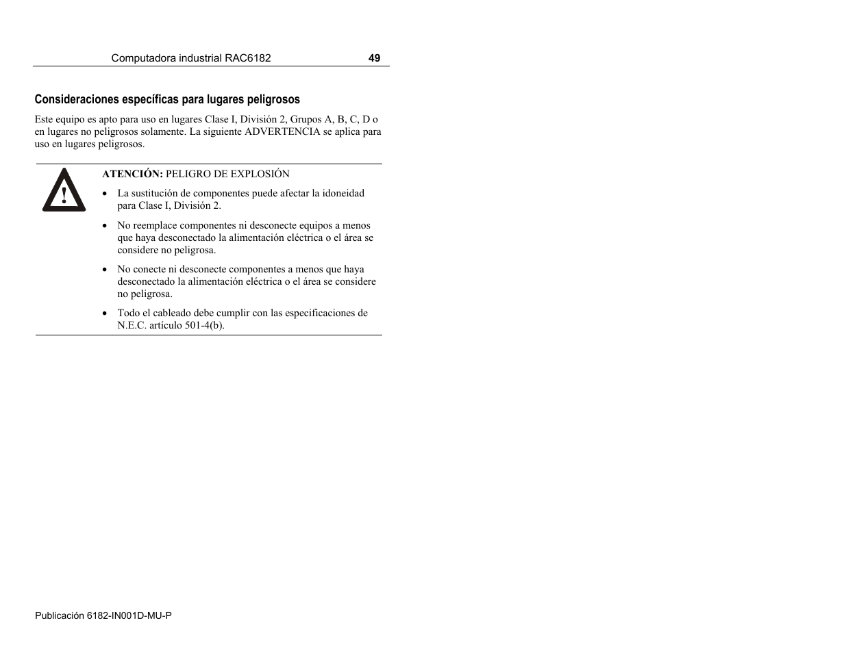 Rockwell Automation 6182 Industrial Computer Installation Instructions User Manual | Page 49 / 92