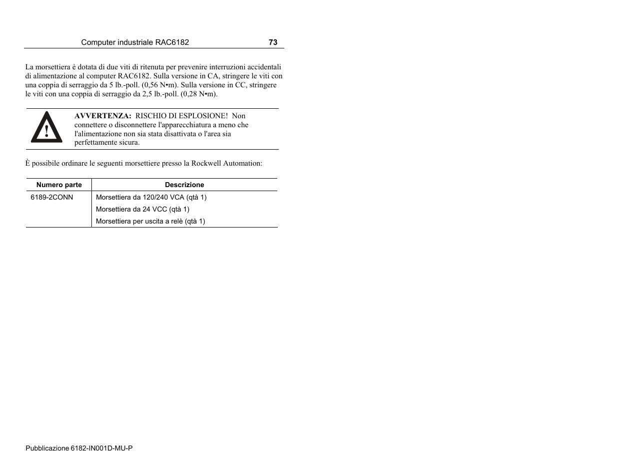 Rockwell Automation 6182 Industrial Computer Installation Instructions User Manual | Page 73 / 92