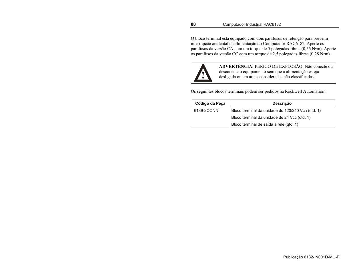 Rockwell Automation 6182 Industrial Computer Installation Instructions User Manual | Page 88 / 92