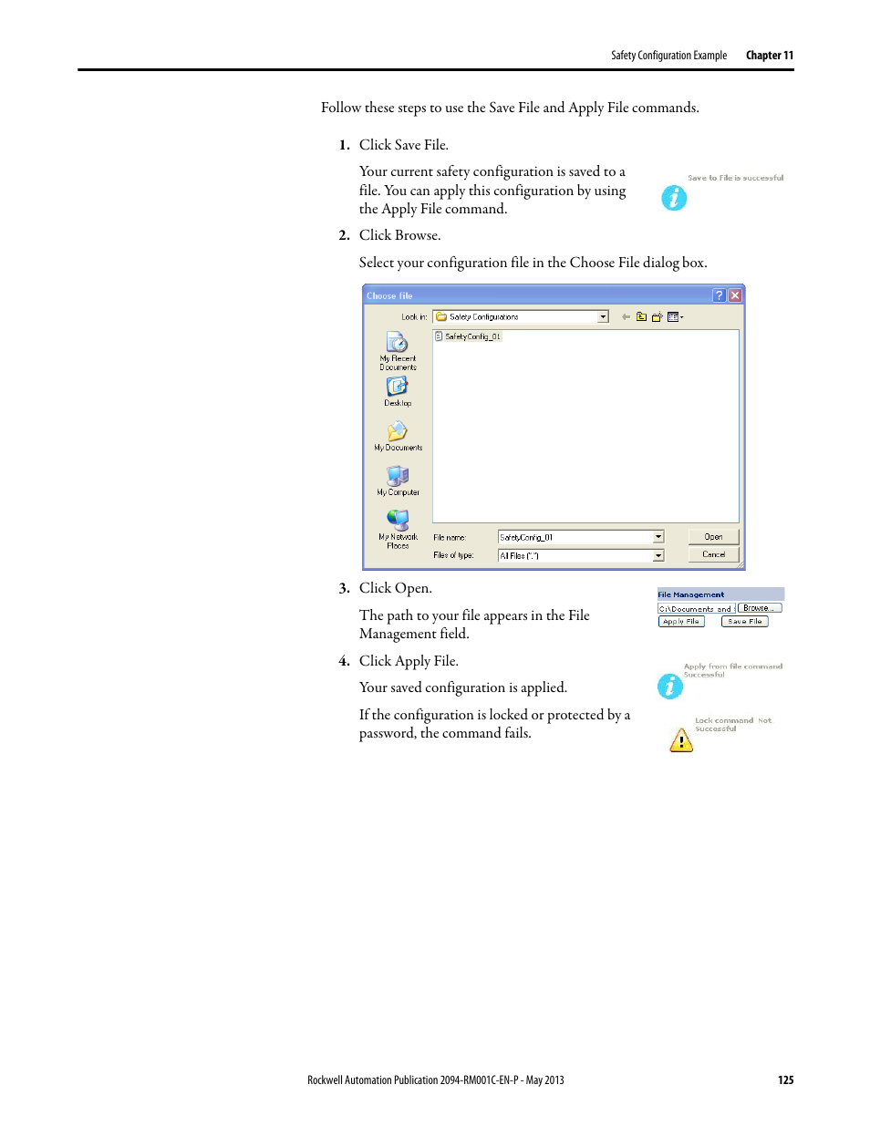 Rockwell Automation 2094-EN02D-M01-S1 Kinetix 6200 and Kinetix 6500 Safe Speed Monitoring Safety Reference Manual User Manual | Page 125 / 156