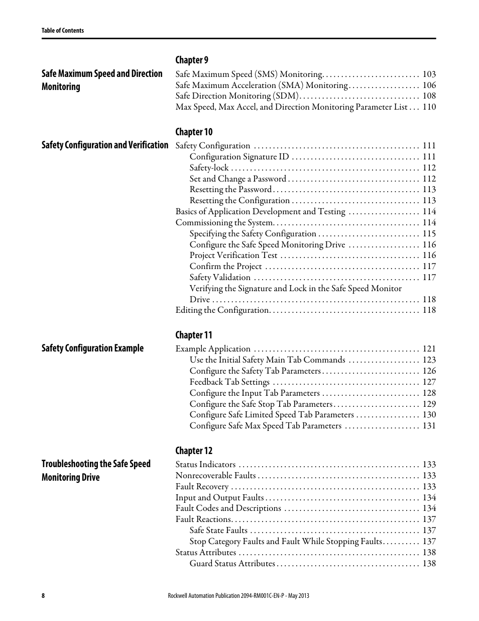 Rockwell Automation 2094-EN02D-M01-S1 Kinetix 6200 and Kinetix 6500 Safe Speed Monitoring Safety Reference Manual User Manual | Page 8 / 156