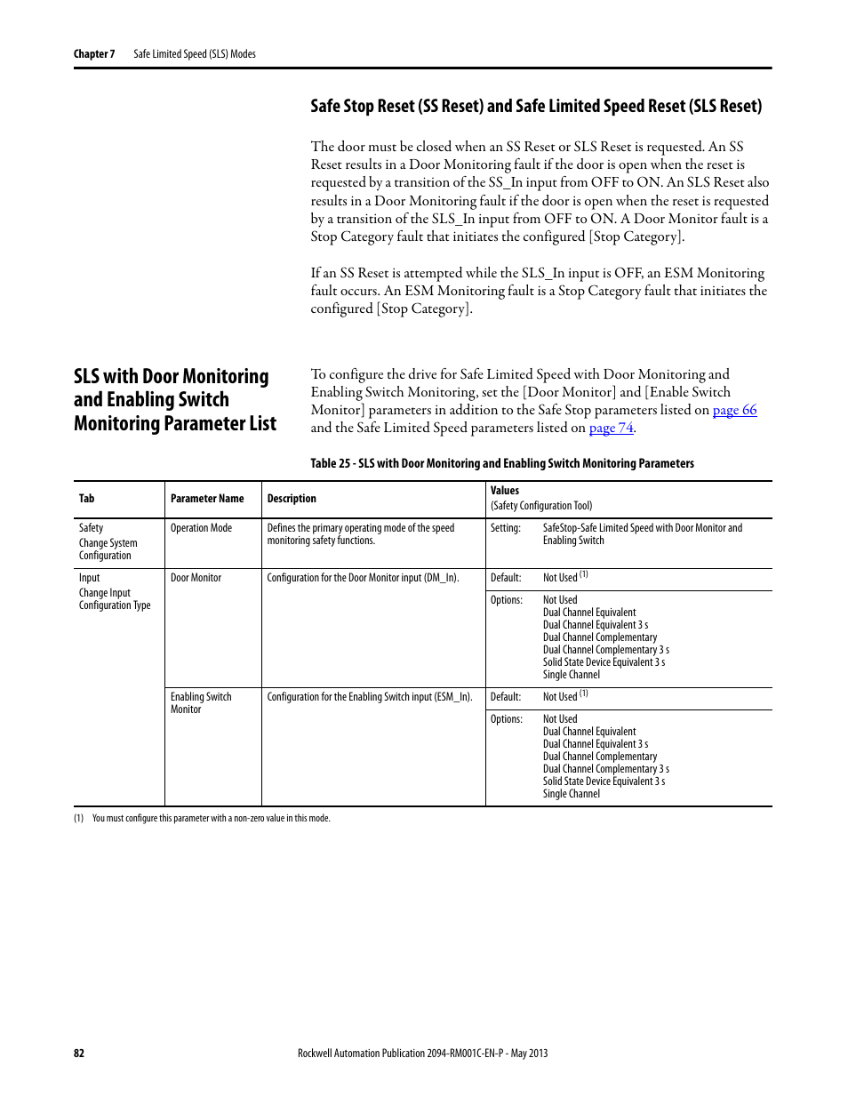 Rockwell Automation 2094-EN02D-M01-S1 Kinetix 6200 and Kinetix 6500 Safe Speed Monitoring Safety Reference Manual User Manual | Page 82 / 156