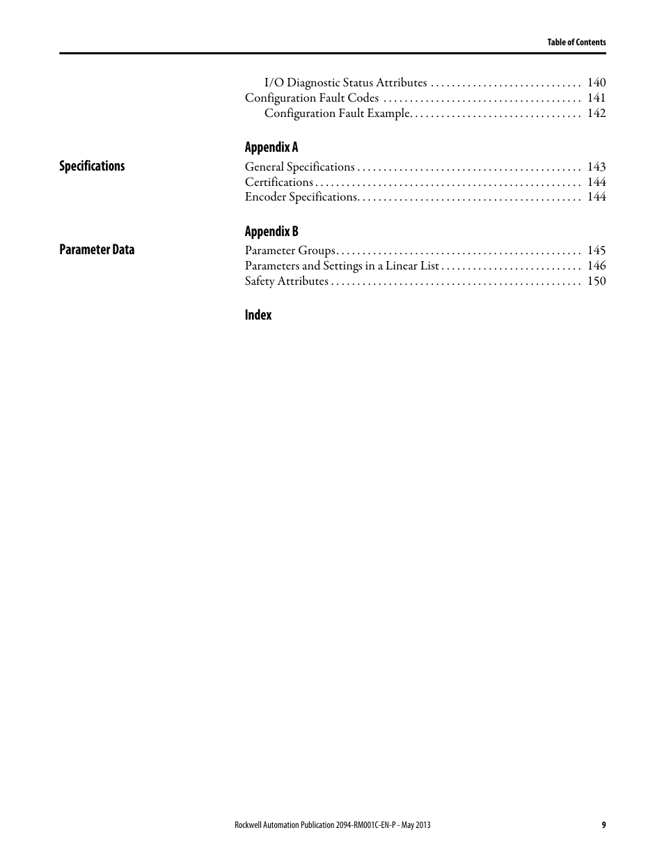 Rockwell Automation 2094-EN02D-M01-S1 Kinetix 6200 and Kinetix 6500 Safe Speed Monitoring Safety Reference Manual User Manual | Page 9 / 156