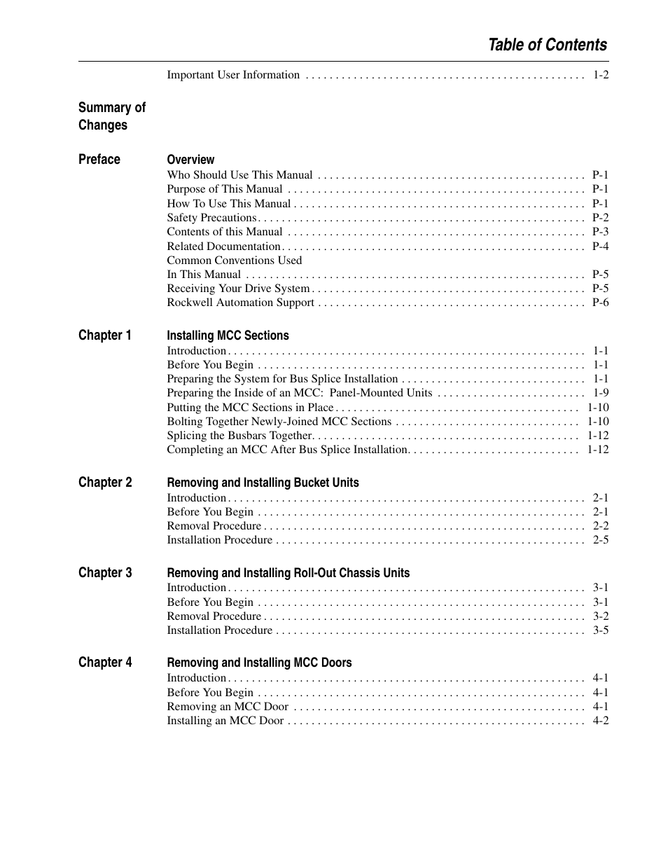 Rockwell Automation 2300 Family of Drive Systems Hardware User Manual | Page 3 / 68