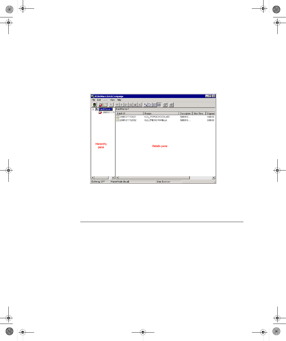 Rsbizware batchcampaign user interface, Ens. ( see “rsbizware batchcampaign user, Interface” for more information. ) | Rockwell Automation RSBizWare BatchCampaign Users Guide User Manual | Page 38 / 72