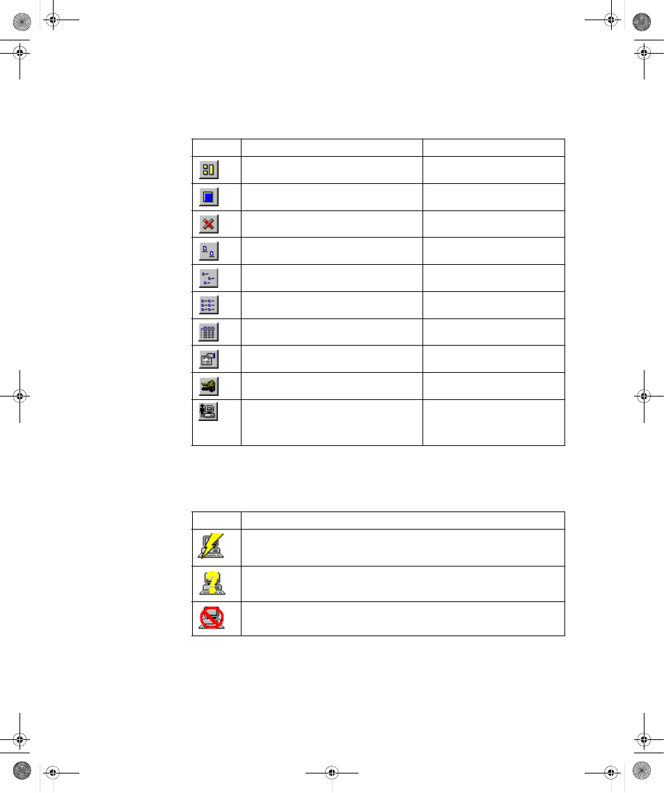 Server communication status icons status bar, Server communication status icons, Status bar | Rockwell Automation RSBizWare BatchCampaign Users Guide User Manual | Page 40 / 72