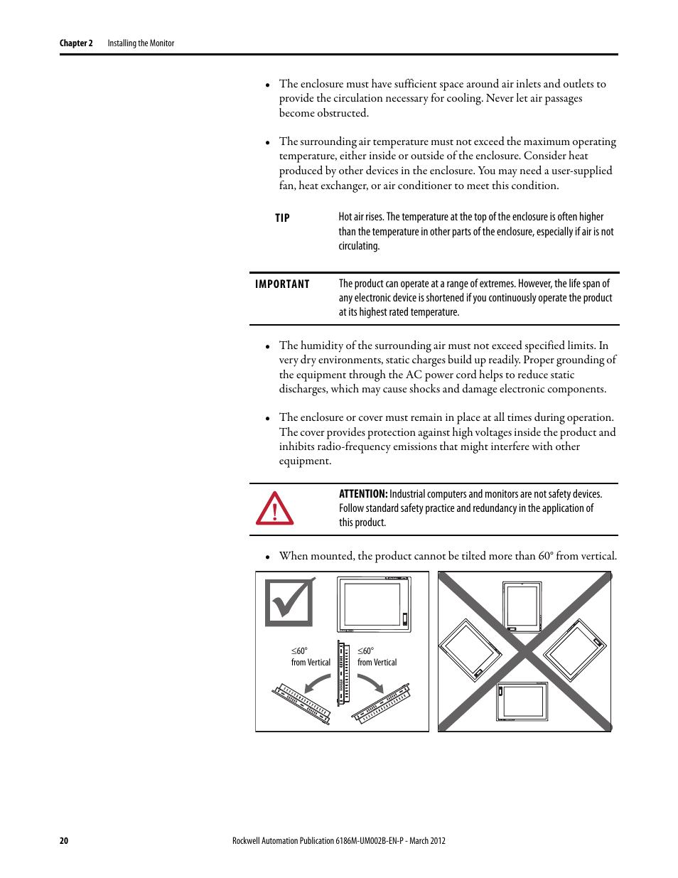 Rockwell Automation 6186M-xxxx Industrial Performance Monitors User Manual User Manual | Page 20 / 64