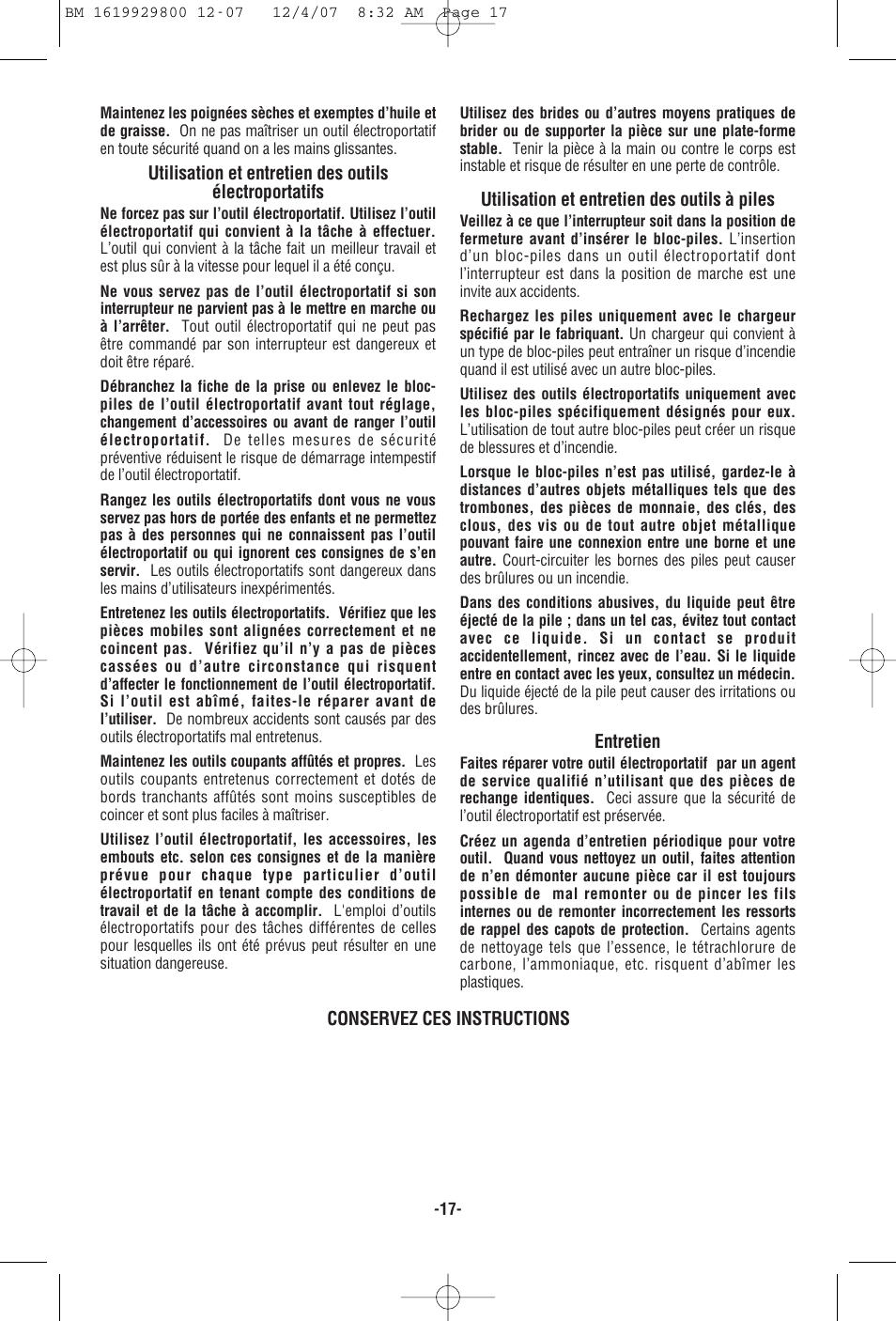 Bosch 11536C User Manual | Page 17 / 44