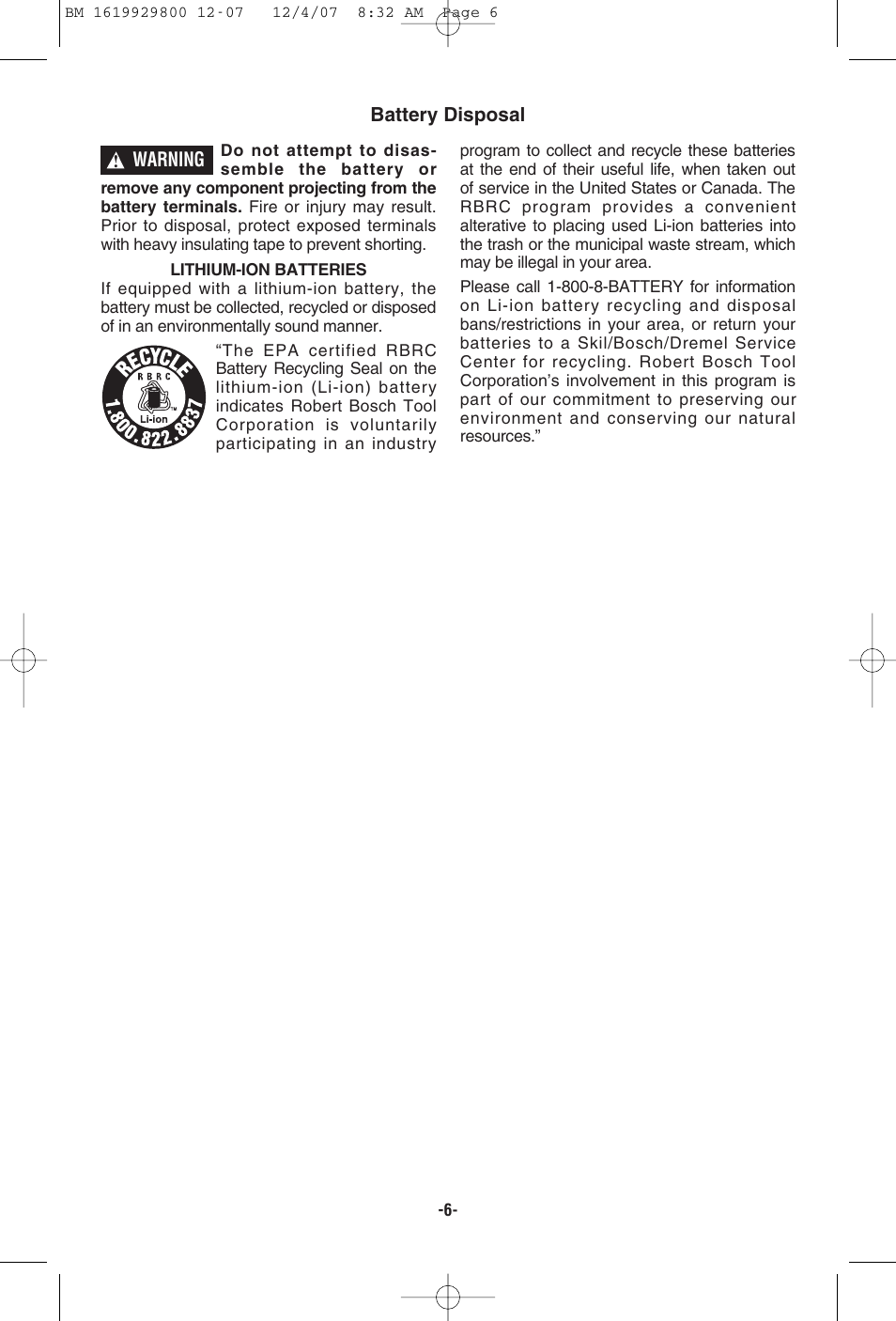 Bosch 11536C User Manual | Page 6 / 44