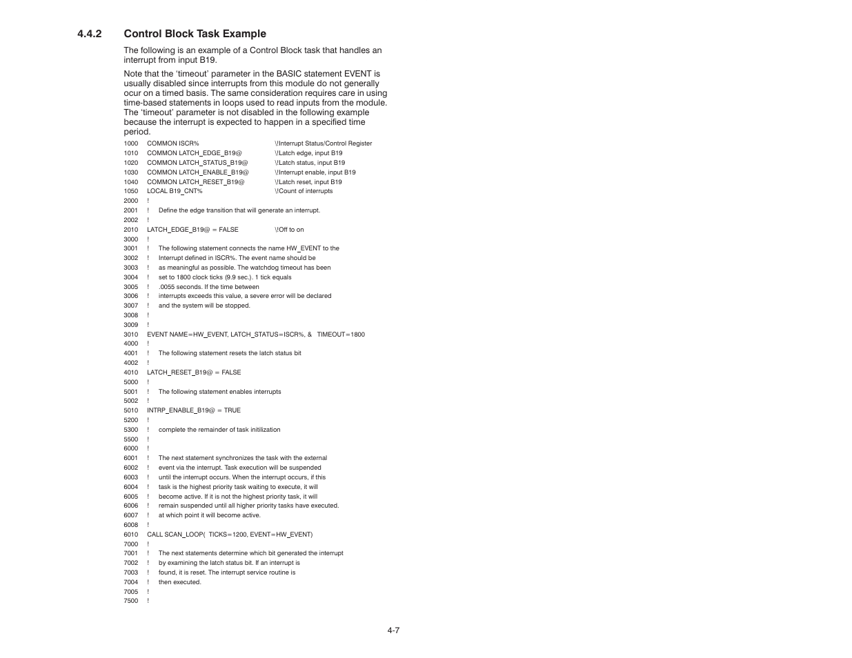 2 control block task example | Rockwell Automation 57C419 5V-24V DC Input Module User Manual | Page 23 / 48