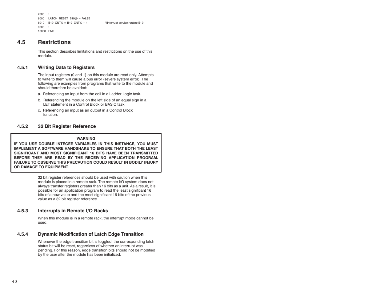 5 restrictions | Rockwell Automation 57C419 5V-24V DC Input Module User Manual | Page 24 / 48