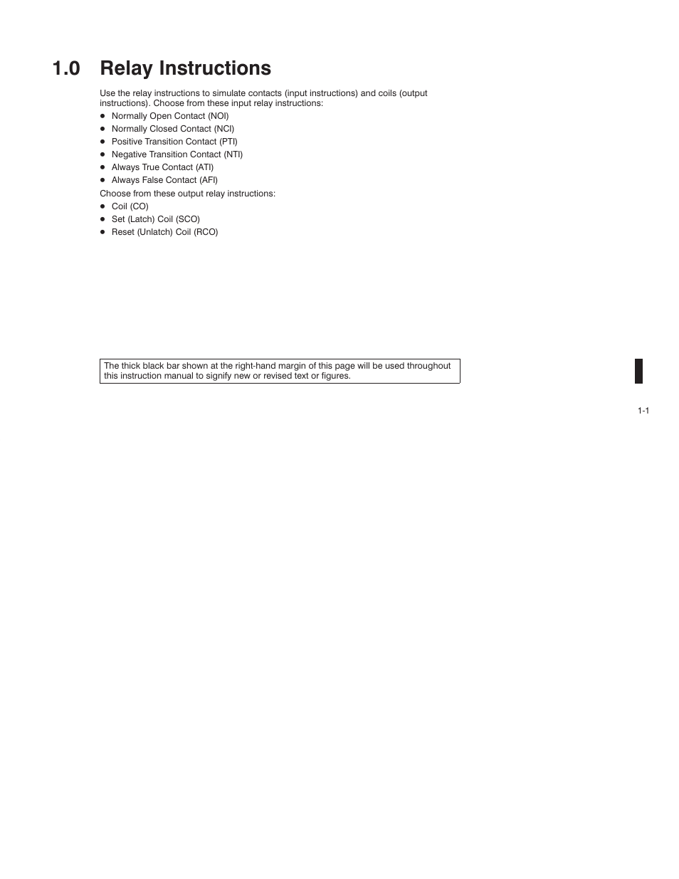 0 - relay instructions, 0 relay instructions | Rockwell Automation AutoMax Enhanced Ladder Language Reference Manual User Manual | Page 17 / 352