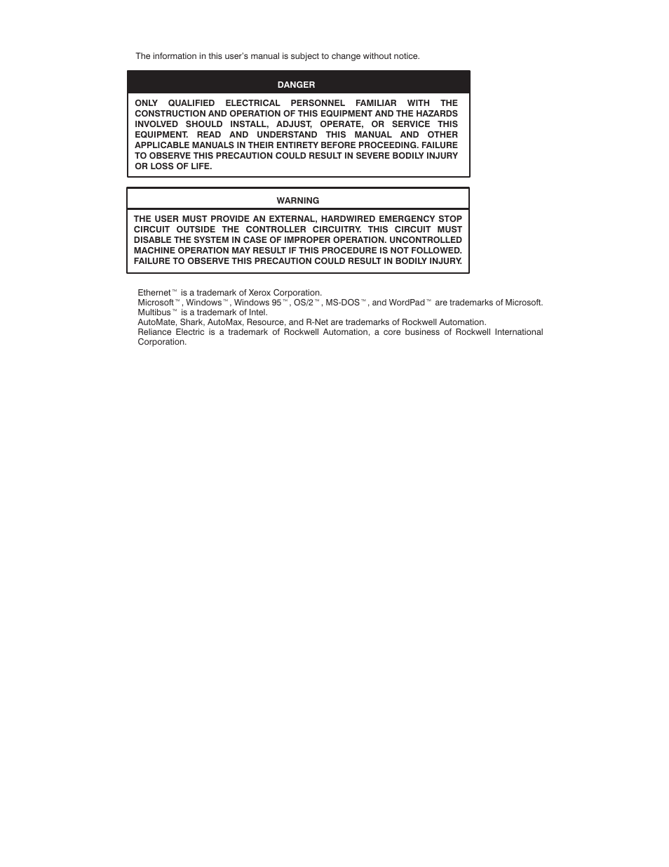 Rockwell Automation AutoMax Enhanced Ladder Language Reference Manual User Manual | Page 2 / 352