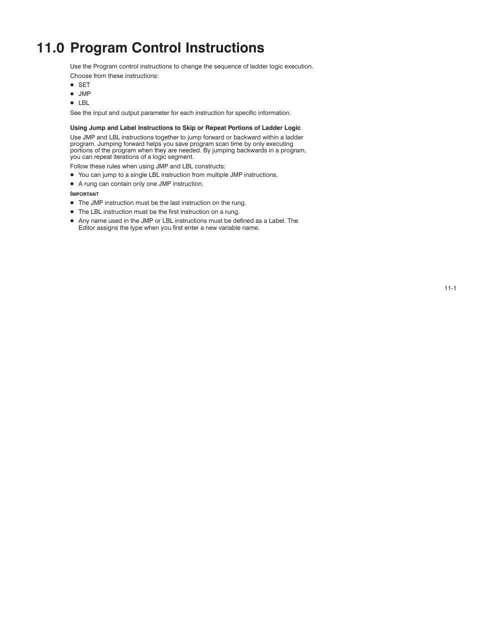 0 - program control instructions, 0 program control instructions | Rockwell Automation AutoMax Enhanced Ladder Language Reference Manual User Manual | Page 245 / 352