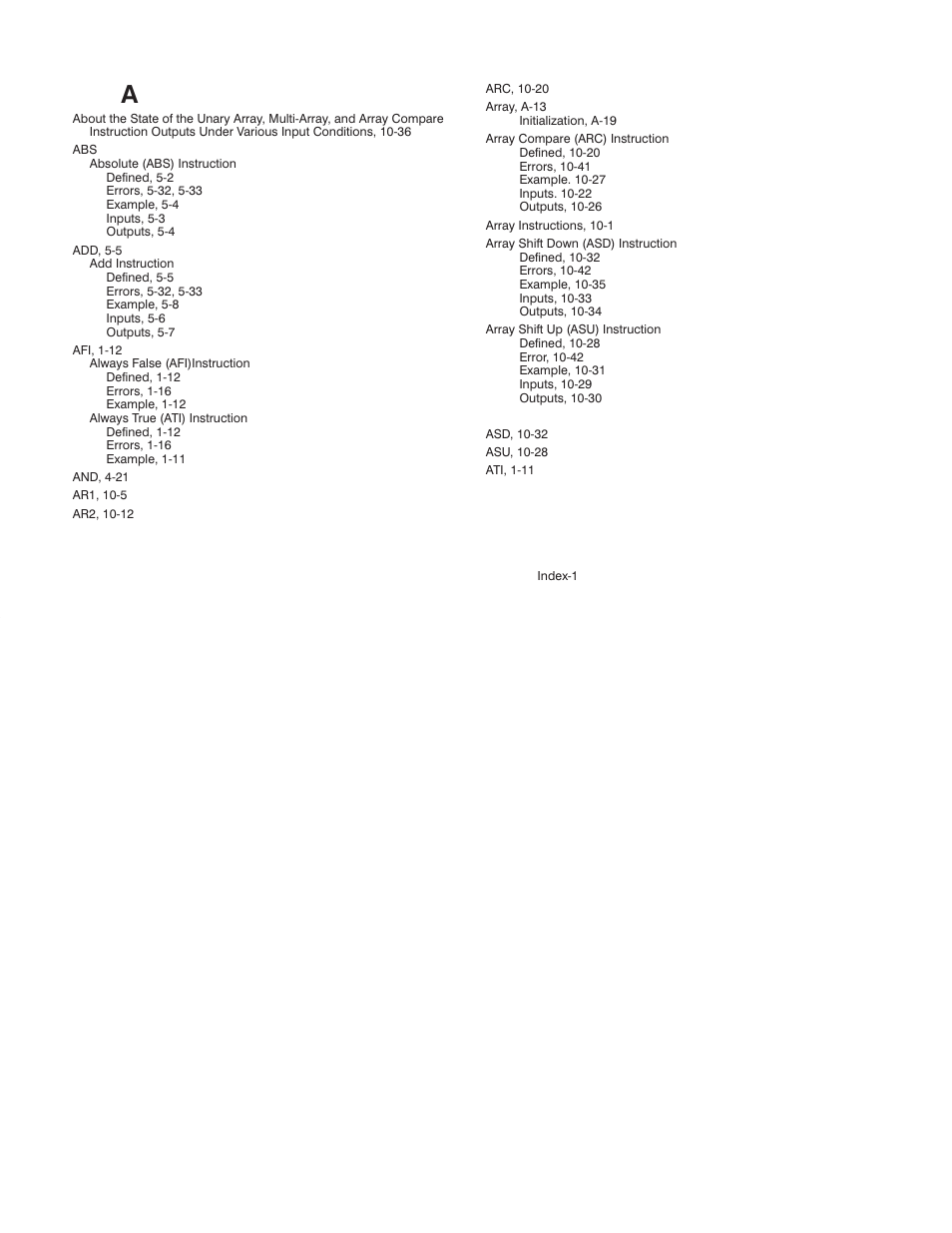 Index | Rockwell Automation AutoMax Enhanced Ladder Language Reference Manual User Manual | Page 339 / 352