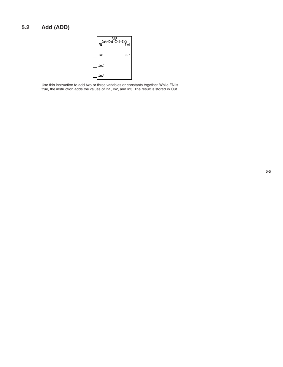 2 add (add) | Rockwell Automation AutoMax Enhanced Ladder Language Reference Manual User Manual | Page 99 / 352