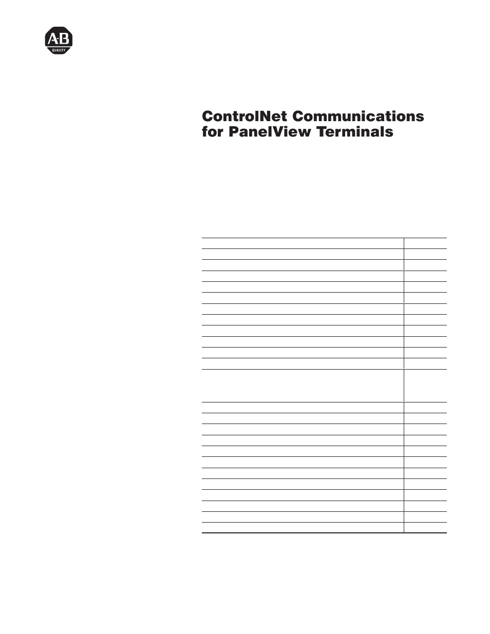 Rockwell Automation 2711 ControlNet Communications User Guide User Manual | 21 pages