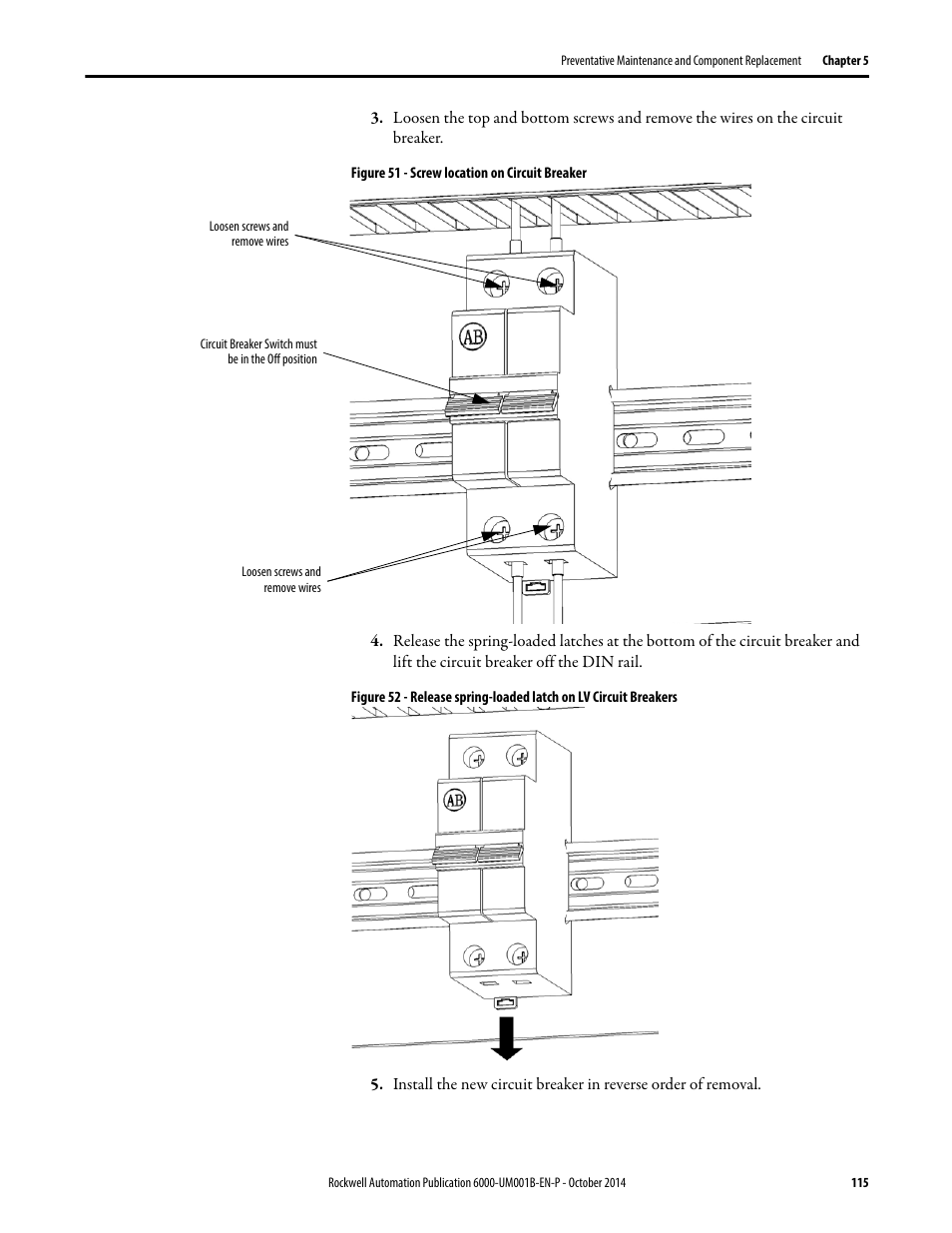 Rockwell Automation 6012DB PowerFlex Medium Voltage Variable Frequency Drive User Manual | Page 115 / 138