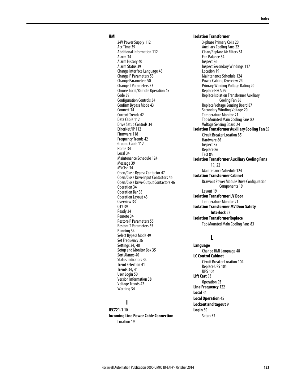 Rockwell Automation 6012DB PowerFlex Medium Voltage Variable Frequency Drive User Manual | Page 133 / 138