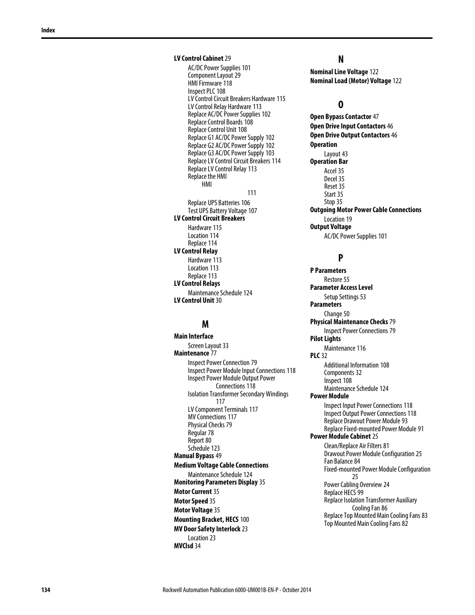 Rockwell Automation 6012DB PowerFlex Medium Voltage Variable Frequency Drive User Manual | Page 134 / 138