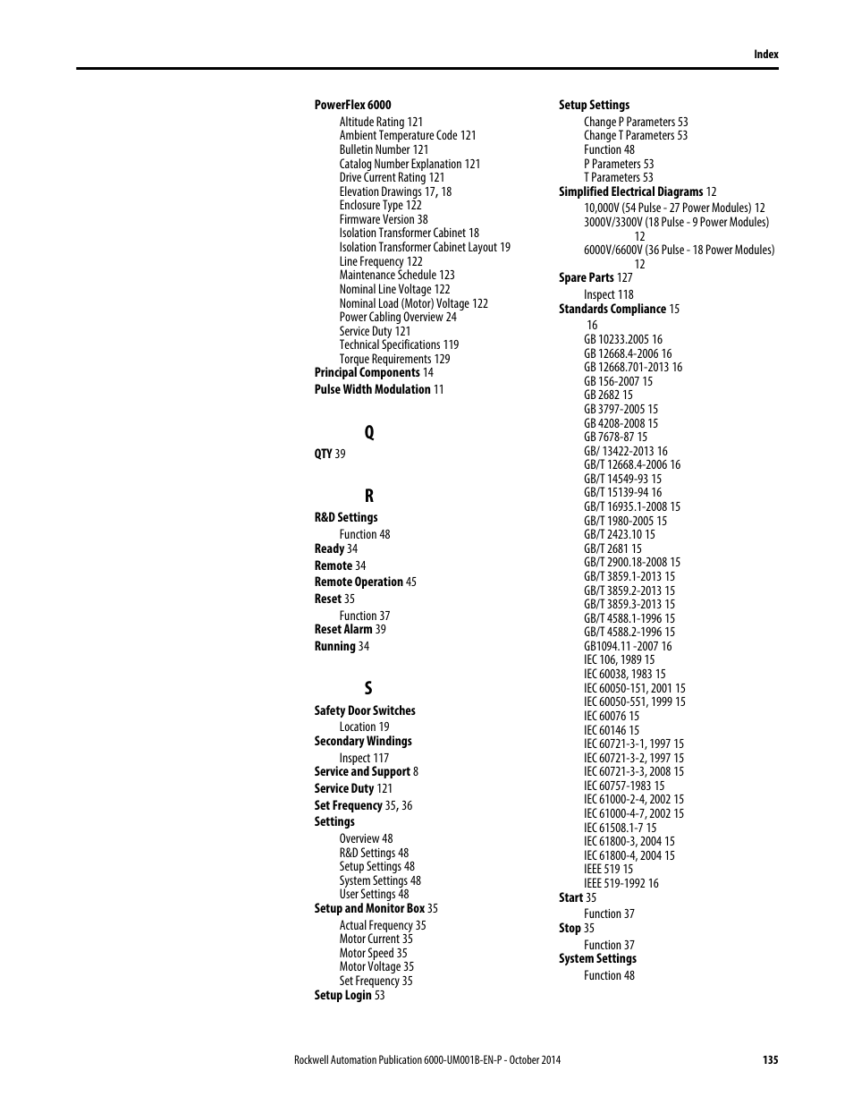 Rockwell Automation 6012DB PowerFlex Medium Voltage Variable Frequency Drive User Manual | Page 135 / 138