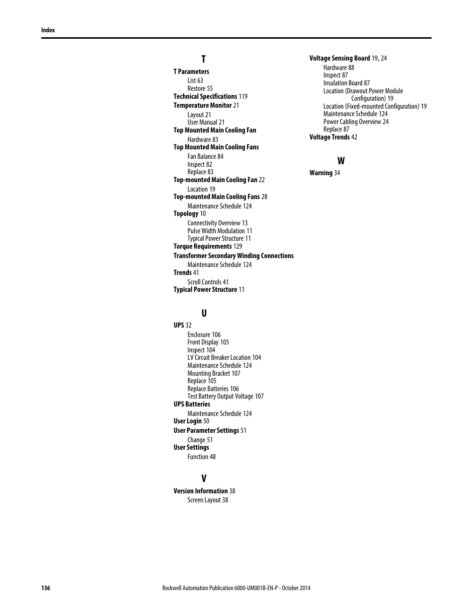 Rockwell Automation 6012DB PowerFlex Medium Voltage Variable Frequency Drive User Manual | Page 136 / 138
