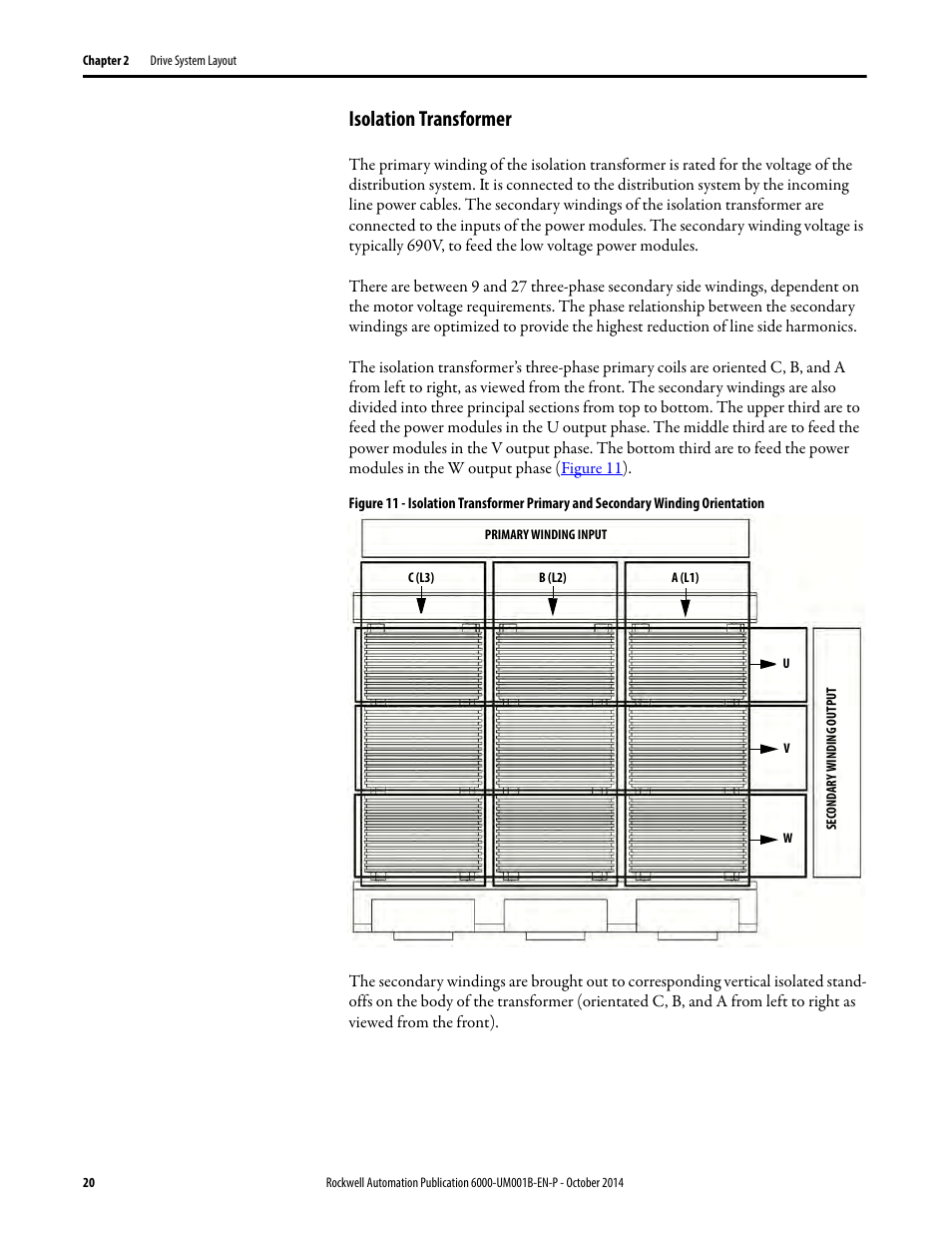 Isolation transformer | Rockwell Automation 6012DB PowerFlex Medium Voltage Variable Frequency Drive User Manual | Page 20 / 138
