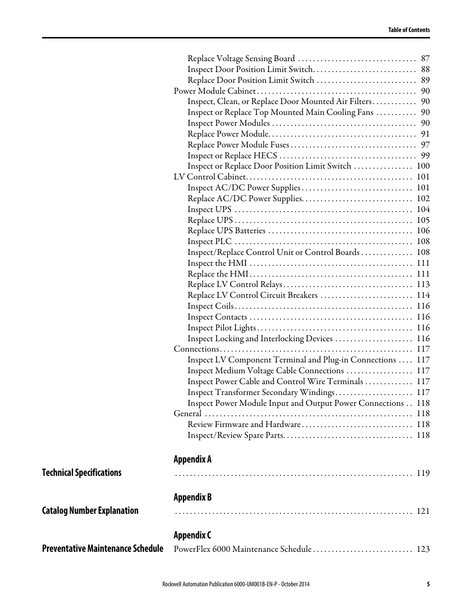 Rockwell Automation 6012DB PowerFlex Medium Voltage Variable Frequency Drive User Manual | Page 5 / 138