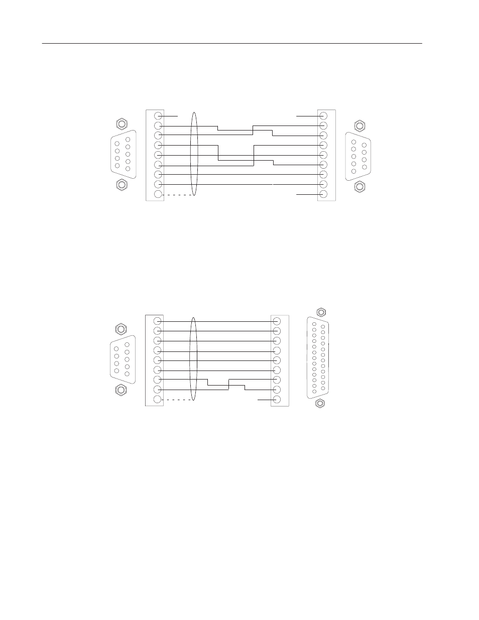 Db-9 connector (female) (dce) db-9 connector, Db-25 connector, Db-9 connector (female) (dce) | Rockwell Automation 2706-M1 MESSAGEVIEW 421 HARDWARE MANUAL User Manual | Page 101 / 135
