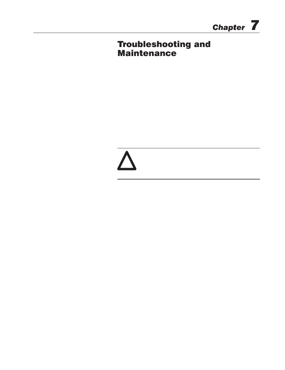 7 - troubleshooting and maintenance, Using the troubleshooting chart, Troubleshooting and maintenance | Chapter | Rockwell Automation 2706-M1 MESSAGEVIEW 421 HARDWARE MANUAL User Manual | Page 109 / 135