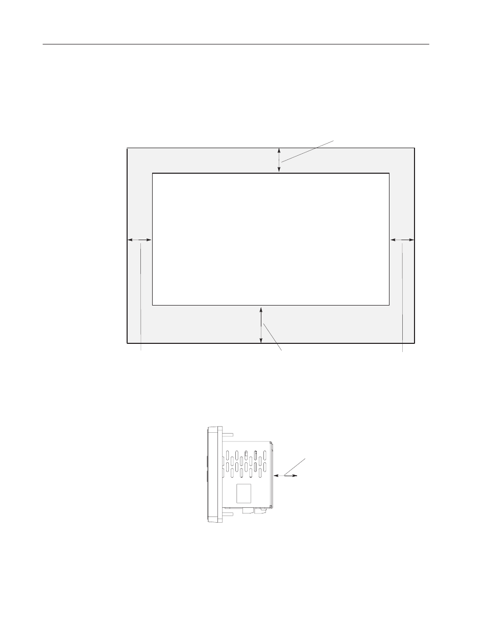Clearances, All terminals | Rockwell Automation 2706-M1 MESSAGEVIEW 421 HARDWARE MANUAL User Manual | Page 87 / 135