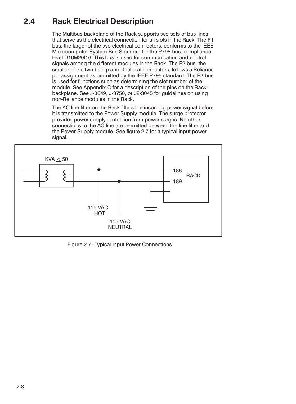 4 rack electrical description | Rockwell Automation 57C332 AutoMax Power Supply Module and Racks User Manual | Page 16 / 44