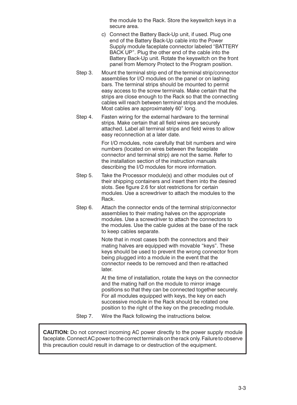 Rockwell Automation 57C332 AutoMax Power Supply Module and Racks User Manual | Page 19 / 44