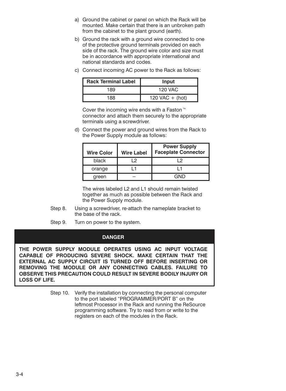 Rockwell Automation 57C332 AutoMax Power Supply Module and Racks User Manual | Page 20 / 44