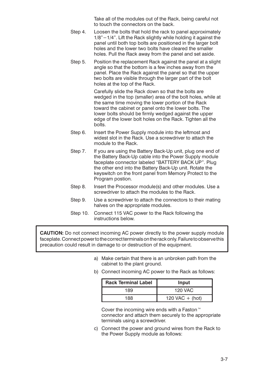 Rockwell Automation 57C332 AutoMax Power Supply Module and Racks User Manual | Page 23 / 44