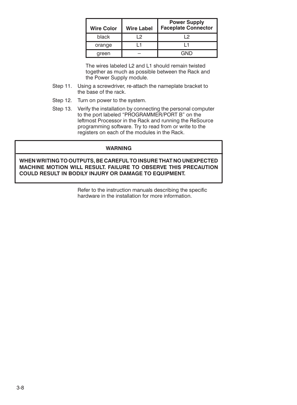 Rockwell Automation 57C332 AutoMax Power Supply Module and Racks User Manual | Page 24 / 44