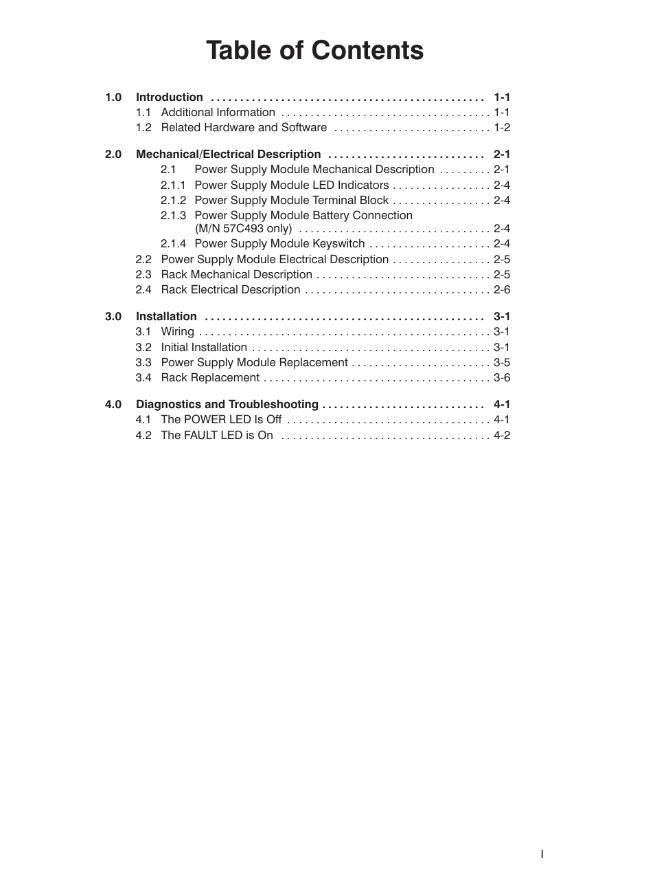 Rockwell Automation 57C332 AutoMax Power Supply Module and Racks User Manual | Page 3 / 44