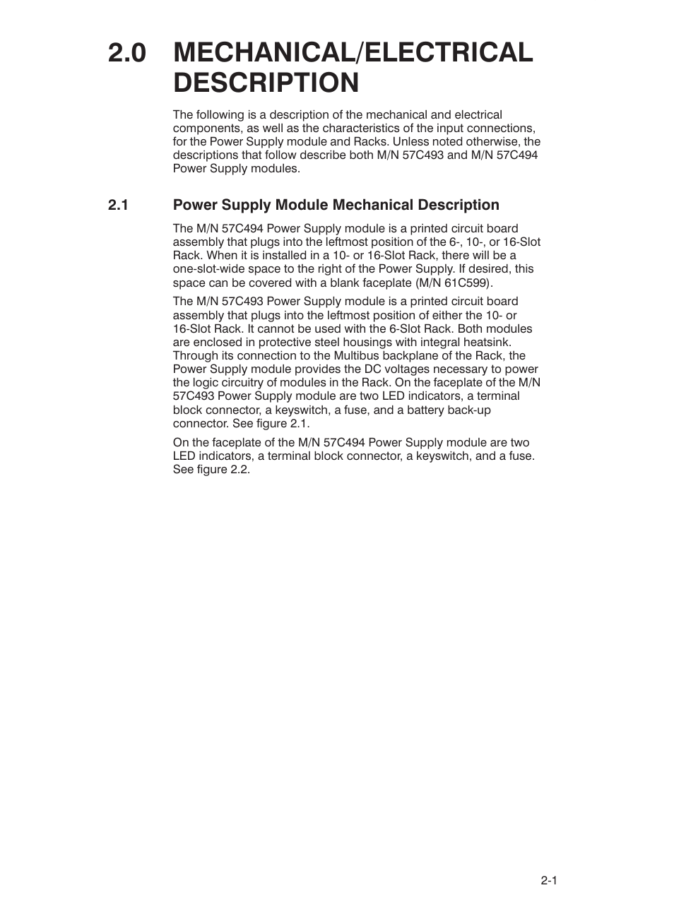 0 mechanical/electrical description | Rockwell Automation 57C332 AutoMax Power Supply Module and Racks User Manual | Page 9 / 44