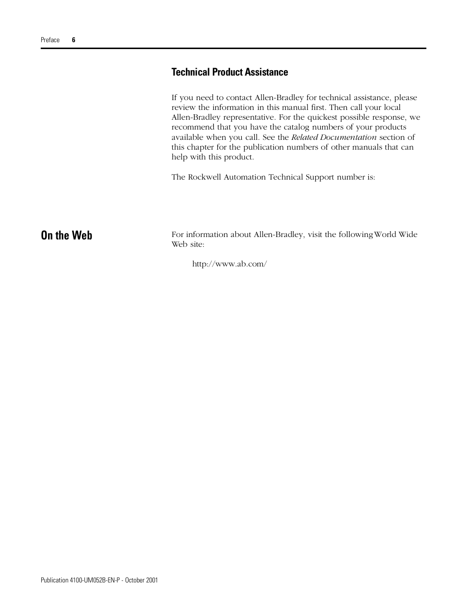 Technical product assistance, On the web | Rockwell Automation 4100 AEC Absolute Encoder Converter Installation User Manual | Page 14 / 61