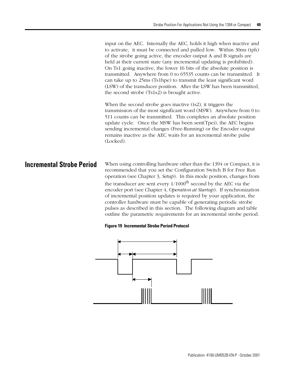 Incremental strobe period | Rockwell Automation 4100 AEC Absolute Encoder Converter Installation User Manual | Page 57 / 61